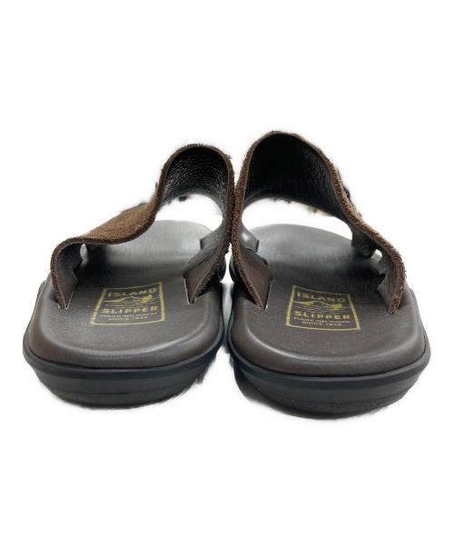 ISLAND SLIPPER（アイランドスリッパ）ISLAND SLIPPER (アイランドスリッパ) スエード シャワーサンダル ブラウン サイズ:10の古着・服飾アイテム