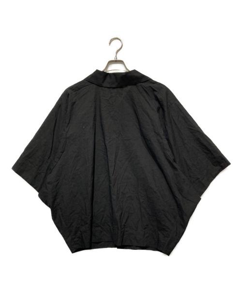 Vivienne Westwood ANGLOMANIA（ヴィヴィアンウエストウッドアングロマニア）VIVIENNE WESTWOOD ANGLOMANIA (ヴィヴィアンウエストウッドアングロマニア) ロゴ刺繍 半袖シャツ ブラック サイズ:38の古着・服飾アイテム