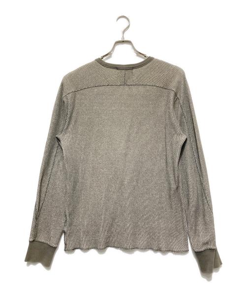 RRL（ダブルアールエル）RRL (ダブルアールエル) クルーネックサーマルカットソー グレー サイズ:Sの古着・服飾アイテム