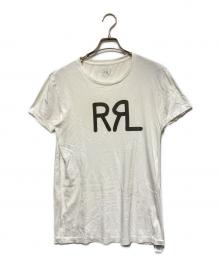 RRL（ダブルアールエル）の古着「ロゴプリントカットソー/ロゴTシャツ」｜ホワイト