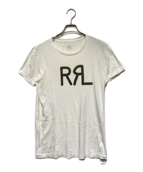 RRL（ダブルアールエル）RRL (ダブルアールエル) ロゴプリントカットソー/ロゴTシャツ ホワイト サイズ:Sの古着・服飾アイテム