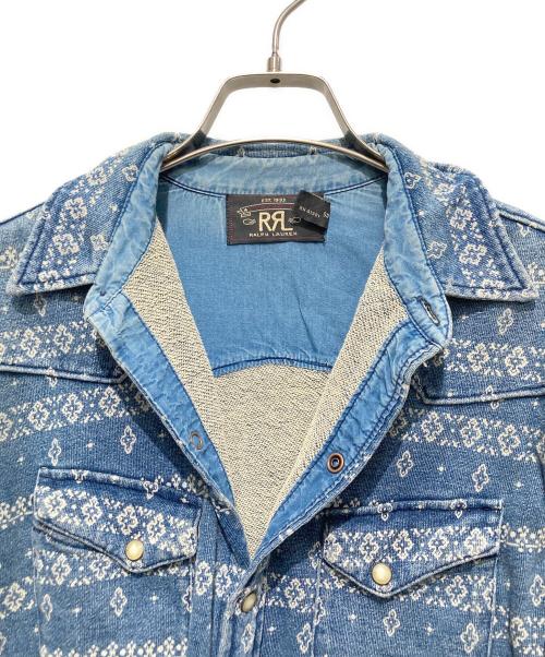 RRL（ダブルアールエル）RRL (ダブルアールエル) BANDANA  CALIO WESTERN SHIRT ブルー サイズ:XSの古着・服飾アイテム