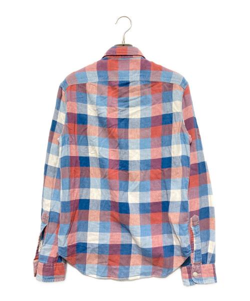 RRL（ダブルアールエル）RRL (ダブルアールエル) チェックウエスタンシャツ レッド×ブルー サイズ:XSの古着・服飾アイテム