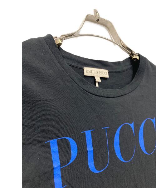 Emilio Pucci（エミリオ プッチ）Emilio Pucci (エミリオ プッチ) プリントTシャツ ブラック サイズ:Sの古着・服飾アイテム