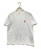 AMI Alexandre Mattiussiアミアレクサンドルマテュッシ）の古着「オーガニックコットンジャージー Ami de Coeur Tシャツ」｜ホワイト