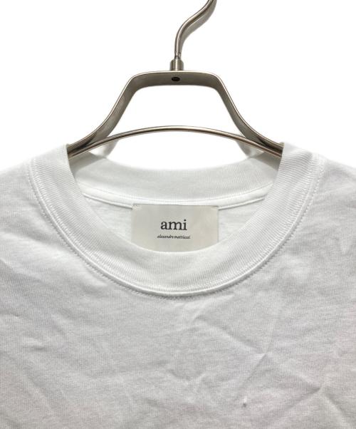 AMI Alexandre Mattiussi（アミアレクサンドルマテュッシ）AMI Alexandre Mattiussi (アミアレクサンドルマテュッシ) オーガニックコットンジャージー Ami de Coeur Tシャツ ホワイト サイズ:XSの古着・服飾アイテム