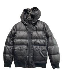 BURBERRY BLACK LABEL（バーバリーブラックレーベル）の古着「リバーシブルダウンジャケット」｜ブラック