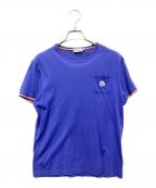 MONCLERモンクレール）の古着「ポケットTシャツ」｜ブルー