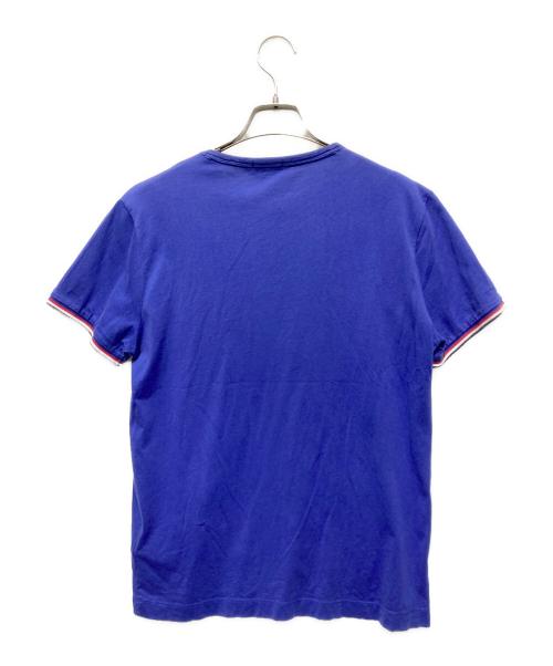 MONCLER（モンクレール）MONCLER (モンクレール) ポケットTシャツ ブルー サイズ:Mの古着・服飾アイテム