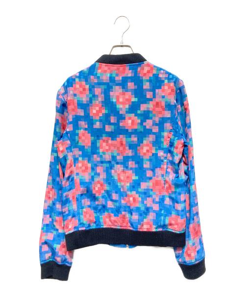 ANREALAGE（アンリアレイジ）ANREALAGE (アンリアレイジ) ジップブルゾン ブルー×レッド サイズ:１の古着・服飾アイテム