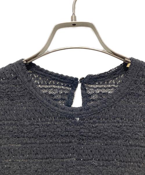 IENA（イエナ）IENA (イエナ) フラワーストレッチレースプルオーバー ブラック サイズ:不明の古着・服飾アイテム