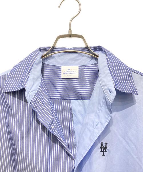 GENUINE MERCHANDISE（ジェニュイン マーチャンダイズ）GENUINE MERCHANDISE (ジェニュイン マーチャンダイズ) 刺繍シャツ ブルー サイズ:FREEの古着・服飾アイテム