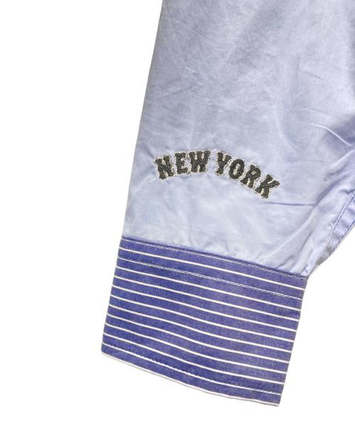 GENUINE MERCHANDISE（ジェニュイン マーチャンダイズ）GENUINE MERCHANDISE (ジェニュイン マーチャンダイズ) 刺繍シャツ ブルー サイズ:FREEの古着・服飾アイテム