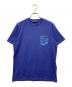 PRADA（プラダ）の古着「21AW ラバーロゴ ナイロンポケット クルーネック半袖Tシャツカットソー」｜ネイビー