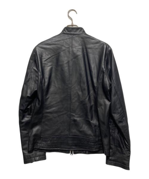 BURBERRY BLACK LABEL（バーバリーブラックレーベル）BURBERRY BLACK LABEL (バーバリーブラックレーベル) シングルライダースジャケット ブラック サイズ:Lの古着・服飾アイテム
