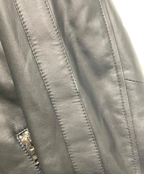 BURBERRY BLACK LABEL（バーバリーブラックレーベル）BURBERRY BLACK LABEL (バーバリーブラックレーベル) シングルライダースジャケット ブラック サイズ:Lの古着・服飾アイテム