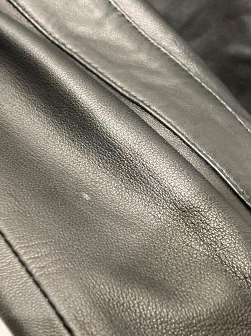 BURBERRY BLACK LABEL（バーバリーブラックレーベル）BURBERRY BLACK LABEL (バーバリーブラックレーベル) シングルライダースジャケット ブラック サイズ:Lの古着・服飾アイテム