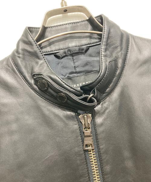 BURBERRY BLACK LABEL（バーバリーブラックレーベル）BURBERRY BLACK LABEL (バーバリーブラックレーベル) シングルライダースジャケット ブラック サイズ:Lの古着・服飾アイテム