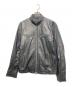 BURBERRY BLACK LABEL（バーバリーブラックレーベル）の古着「シングルライダースジャケット」｜ブラック