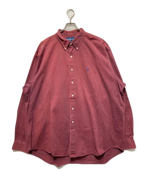 POLO RALPH LAUREN（ポロ・ラルフローレン）POLO RALPH LAUREN (ポロ・ラルフローレン) BLAKEボタンダウンシャツ レッド サイズ:XXLの古着・服飾アイテム