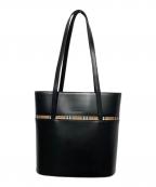 BURBERRYバーバリー）の古着「バケツ型ノヴァチェックショルダーバッグ」｜ブラック