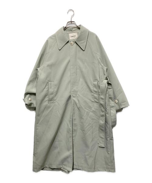 tageechita（タジチタ）tageechita (タジチタ) ラグランスリーブオーバー ロングコート グリーン サイズ:Lの古着・服飾アイテム