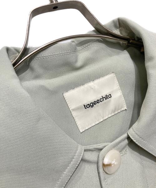 tageechita（タジチタ）tageechita (タジチタ) ラグランスリーブオーバー ロングコート グリーン サイズ:Lの古着・服飾アイテム