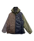 WILD THINGSワイルドシングス）の古着「QUILTED PARKA/キルテッド パーカー」｜ネイビー×カーキ