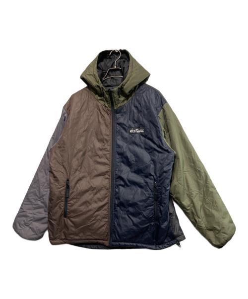 WILD THINGS（ワイルドシングス）WILD THINGS (ワイルドシングス) QUILTED PARKA/キルテッド パーカー ネイビー×カーキ サイズ:Lの古着・服飾アイテム