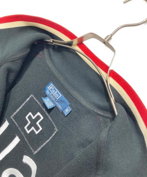 POLO RALPH LAUREN（ポロ・ラルフローレン）POLO RALPH LAUREN (ポロ・ラルフローレン) ビックポニートラックジャケット ブラック×レッド サイズ:Mの古着・服飾アイテム