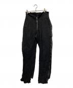 Midorikawaミドリカワ）の古着「LINEN TROUSER PANTS/リネン トラウザー パンツ」｜ブラック