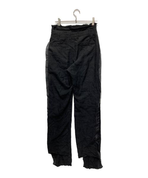 Midorikawa（ミドリカワ）Midorikawa (ミドリカワ) LINEN TROUSER PANTS/リネン トラウザー パンツ ブラック サイズ:Sの古着・服飾アイテム
