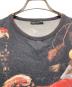 中古・古着 LAD MUSICIAN (ラッドミュージシャン) バロック絵画調プリントTシャツ ブラック サイズ:不明：7000円