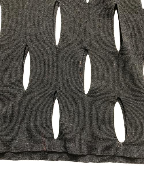 MAISON SPECIAL（メゾンスペシャル）MAISON SPECIAL (メゾンスペシャル) プライムオーバースラッシュニットTシャツ ブラック サイズ:1の古着・服飾アイテム