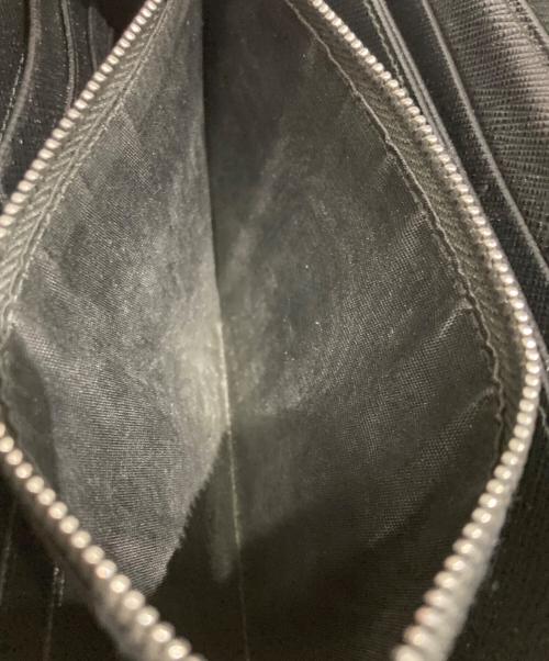 PRADA（プラダ）PRADA (プラダ) テスートナイロンラウンドジップ長財布 ブラックの古着・服飾アイテム