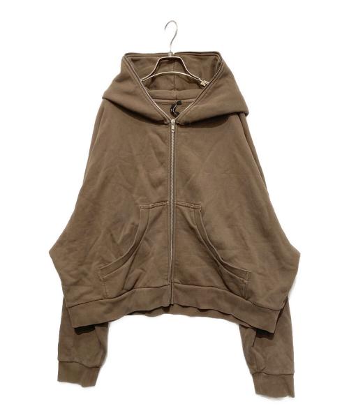 entire studios（エンタイアスタジオ）ENTIRE STUDIOS (エンタイアスタジオ) ジップパーカー ブラウン サイズ:Mの古着・服飾アイテム