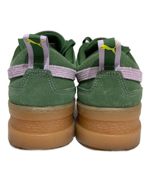 PUMA（プーマ）PUMA (プーマ) MAYZE LIBERTY GREENER PASTURES PASTEL LILAC グリーン サイズ:25の古着・服飾アイテム