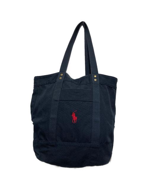 POLO RALPH LAUREN（ポロ・ラルフローレン）POLO RALPH LAUREN (ポロ・ラルフローレン) トートバッグ ネイビーの古着・服飾アイテム