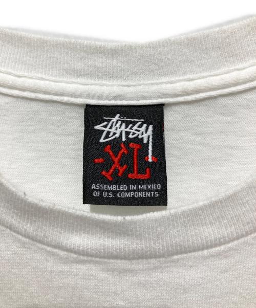 stussy（ステューシー）stussy (ステューシー) APPLEBUM (アップルバム) プリントTシャツ ホワイト サイズ:XLの古着・服飾アイテム