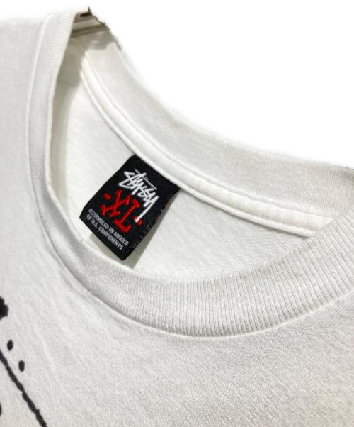 stussy（ステューシー）stussy (ステューシー) APPLEBUM (アップルバム) プリントTシャツ ホワイト サイズ:XLの古着・服飾アイテム