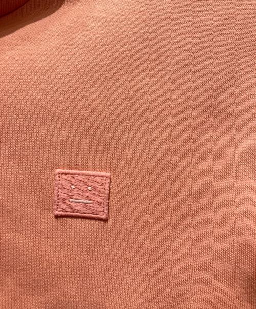 Acne studios（アクネ ストゥディオズ）ACNE STUDIOS (アクネ ストゥディオズ) FERRIS FACE 裏起毛フーディー ピンク サイズ:XSの古着・服飾アイテム