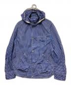 COMME des GARCONS JUNYA WATANABE MANコム デ ギャルソン ジュンヤ ワタナベ マン）の古着「チェックジャケット/ナイロンジャケット/ギンガムチェック」｜ブルー×ホワイト