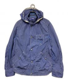 COMME des GARCONS JUNYA WATANABE MAN（コム デ ギャルソン ジュンヤ ワタナベ マン）の古着「チェックジャケット/ナイロンジャケット/ギンガムチェック」｜ブルー×ホワイト