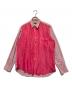 COMME des GARCONS HOMME（コムデギャルソン オム）の古着「切替チェックアセテートシャツ」｜ピンク