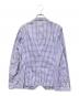 COMME des GARCONS HOMME (コムデギャルソン オム) チェックテーラードジャケット ブルー×ホワイト サイズ:S：5000円