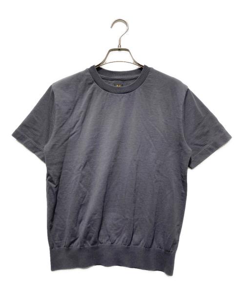 BATONER（バトナ―）BATONER (バトナ―) コットンブラウジング半袖Tシャツ グレー サイズ:1の古着・服飾アイテム