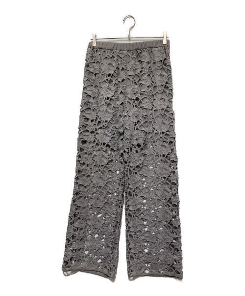 Sov.（ソブ）Sov. (ソブ) 25ss フラワーレースパンツ パープル サイズ:38の古着・服飾アイテム