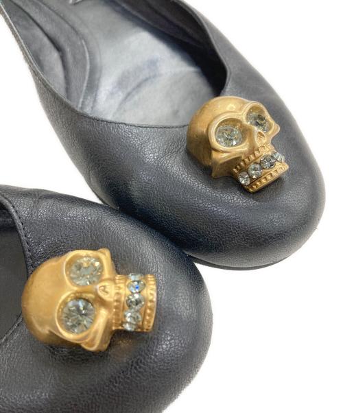 ALEXANDER McQUEEN（アレキサンダーマックイーン）ALEXANDER McQUEEN (アレキサンダーマックイーン) スカルバレエシューズ/パンプス ブラック サイズ:37の古着・服飾アイテム