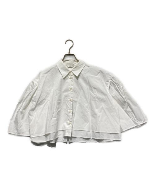 CLANE（クラネ）CLANE (クラネ) ショート丈シャツ ホワイト サイズ:2の古着・服飾アイテム