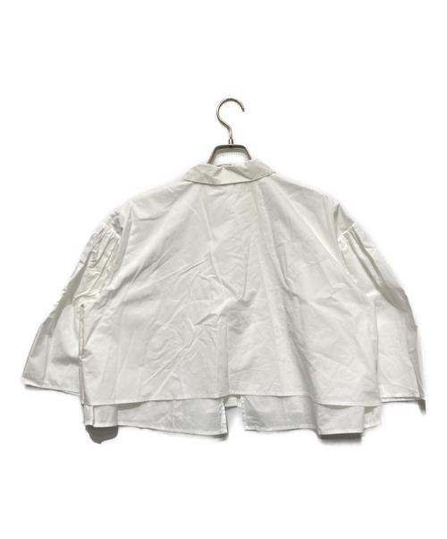CLANE（クラネ）CLANE (クラネ) ショート丈シャツ ホワイト サイズ:2の古着・服飾アイテム